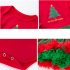 Christmas Baby Long Sleeve Jumpsuit Dress   Headband   Knee Pads   Shoes Jumpsuit Set for Girls Christmas hat 73  6 12 months 