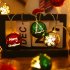 Christmas Ball LED Lights Star Round Christmas Tree String Lights Tree Decoration For Christmas Home Party New Year Fairy Lights Tianluoqiu 1 5m 10bulb always o