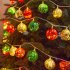 Christmas Ball LED Lights Star Round Christmas Tree String Lights Tree Decoration For Christmas Home Party New Year Fairy Lights Tianluoqiu 1 5m 10bulb always o