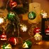 Christmas Ball LED Lights Star Round Christmas Tree String Lights Tree Decoration For Christmas Home Party New Year Fairy Lights Tianluoqiu 1 5m 10bulb always o