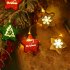 Christmas Ball LED Lights Star Round Christmas Tree String Lights Tree Decoration For Christmas Home Party New Year Fairy Lights Tianluoqiu 1 5m 10bulb always o