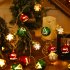 Christmas Ball LED Lights Star Round Christmas Tree String Lights Tree Decoration For Christmas Home Party New Year Fairy Lights Tianluoqiu 1 5m 10bulb always o