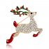 Christmas Brooches Pins Cute Santa Claus Star Bird Pin Badges Brooch for Women Jewelry Gift AL043 A