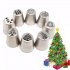 Christmas Cake Pastry Tube Mold Cream Icing Piping Nozzle Bakeware Cake Decoration Tool 10
