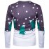 Christmas Casual Printing Long Sleeve Santa Claus and Little Man T shirt Male Clothes Photo Color M