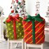 Christmas Chair Cover Cartoon Pattern Bowknot Non woven Chair Back Cover Decoration