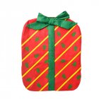 Christmas Chair Cover Cartoon Pattern Bowknot Non-woven Chair Back Cover Decoration
