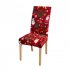 Christmas Chair Cover With High Backrest Santa Pattern Removable High Stretch Machine Washable Chair Seat Protector Cover For Dining Room 2 