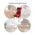 Christmas Chair Cover With High Backrest Santa Pattern Removable High Stretch Machine Washable Chair Seat Protector Cover For Dining Room 2 