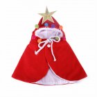 Christmas Cloak Halloween Hooded Clothes for Small Dogs Cat Pet Photos Props Accessories red M