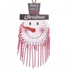 Christmas Countdown Calendar With 24 Cane Candy Santa Shape 24 Days Until Xmas Wall Calendar For Front Door Decorations Snowman