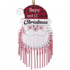 Christmas Countdown Calendar With 24 Cane Candy Santa Shape 24 Days Until Xmas Wall Calendar For Front Door Decorations Elderly