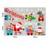 Christmas Decoration No Adhesive Static Windows Glass Sticker Santa Claus Train Removable Christmas Wall Sticker
