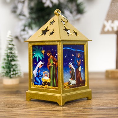 Wholesale Christmas Decoration Pendant Painted Religious Christmas