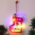 Christmas Decoration Window Light Hanging Ornaments Battery Operated Christmas Window Lighted Decorations Christmas socks Warm White