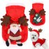 Christmas Dog Clothes Cosplay Winter Santa Elk Coat Clothing Pet Hoodie Jacket Cute Puppy Outfit Santa Claus 2XL