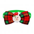 Christmas Dog Collar With Bow Tie Adjustable Christmas Plaid Bow Tie With Accessories For Small Medium Large Dogs Pet Supplies BT284-1