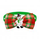 Christmas Dog Collar With Bow Tie Adjustable Christmas Plaid Bow Tie With Accessories For Small Medium Large Dogs Pet Supplies BT284-3