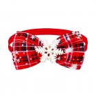 Christmas Dog Collar With Bow Tie Adjustable Christmas Plaid Bow Tie With Accessories For Small Medium Large Dogs Pet Supplies BT284-5