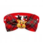 Christmas Dog Collar With Bow Tie Adjustable Christmas Plaid Bow Tie With Accessories For Small Medium Large Dogs Pet Supplies BT284-6