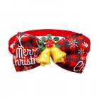 Christmas Dog Collar With Bow Tie Adjustable Christmas Plaid Bow Tie With Accessories For Small Medium Large Dogs Pet Supplies BT284-8