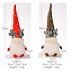 Christmas  Doll Christmas Decoration With Lights Luminous Rudolph Faceless Doll Antler hat with light red
