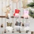 Christmas Doll with Dual Ball Hat Hanging Pendant for Xmas Tree Decoration Kids Gift