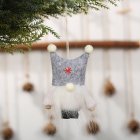 Christmas Doll with Dual Ball Hat Hanging Pendant for Xmas Tree Decoration Kids Gift