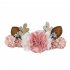 Christmas Elk Reindeer Antlers Headbands With Flowers Hair Accessories Styling Tools For Birthday Party Christmas Gift  2