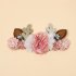 Christmas Elk Reindeer Antlers Headbands With Flowers Hair Accessories Styling Tools For Birthday Party Christmas Gift  2