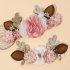 Christmas Elk Reindeer Antlers Headbands With Flowers Hair Accessories Styling Tools For Birthday Party Christmas Gift  2