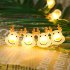 Christmas Elk Shape String Lights LED Xmas Tree Garland Hanging Ornaments for Party Reindeer shape