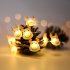 Christmas Elk Shape String Lights LED Xmas Tree Garland Hanging Ornaments for Party IR two in one battery box reindeer shape