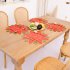 Christmas Flower Placemat Table Napkin Dinner Cover Holiday Atmosphere Decoration Red big flower placemat
