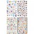 Christmas Halloween Adhesive 3d Nail Sticker Foil For Nails Art Decoration Cartoon Designs Nail Decals F684