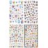 Christmas Halloween Adhesive 3d Nail Sticker Foil For Nails Art Decoration Cartoon Designs Nail Decals F684