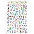 Christmas Halloween Adhesive 3d Nail Sticker Foil For Nails Art Decoration Cartoon Designs Nail Decals F682