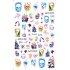 Christmas Halloween Adhesive 3d Nail Sticker Foil For Nails Art Decoration Cartoon Designs Nail Decals F686
