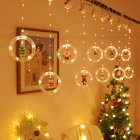 Christmas Led Curtain  Lights For Indoor Windows Doors Bedroom Decoration