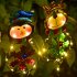 Christmas Led Solar Lights Santa Penguin Elk Outdoor Night Lamp Garden Landscape Light for Home Decoration Santa