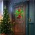 Christmas Luminous Garland With Night Light Door Hanging Rattan For Front Door Wall Window Farmhouse Decoration Christmas wreath 2