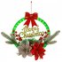 Christmas Luminous Garland With Night Light Door Hanging Rattan For Front Door Wall Window Farmhouse Decoration Christmas wreath 2