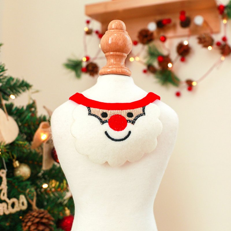 Christmas Neck Cover Snowman Saliva Towel Neck Warmer Bibs Small Santa