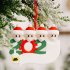 Christmas Ornament Kit with Mask Hanging Pendant Xmas Decor for Family  Mask Santa Claus 4 heads