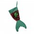 Christmas Ornaments Fishtail Shaped Socks Sequin Gift Bags Festivals Present