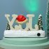 Christmas  Ornaments Luminous Letter Ornaments Led Colorful Lights Resin Crafts Luminous letter C