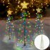 Christmas Outdoor Colorful LED Solar Light 2 Lighting Modes IP65 Waterproof Christmas Tree Light For New Year Garden Decoration color