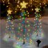 Christmas Outdoor Colorful LED Solar Light 2 Lighting Modes IP65 Waterproof Christmas Tree Light For New Year Garden Decoration color