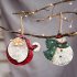 Christmas  Pendant Retro Old fashioned Decoration Santa Claus Snowman Pendant Christmas Tree Decoration Green snowman