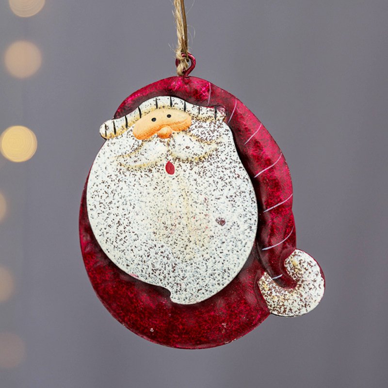 Christmas  Pendant Retro Old-fashioned Decoration Santa Claus Snowman Pendant Christmas Tree Decoration Right old man